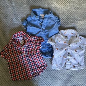 Set of 3 button downs - one onesie